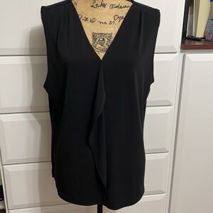 Talbots sleeveless black shell top XL